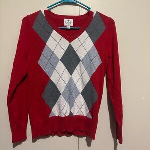 Red St. John’s Bay Sweater